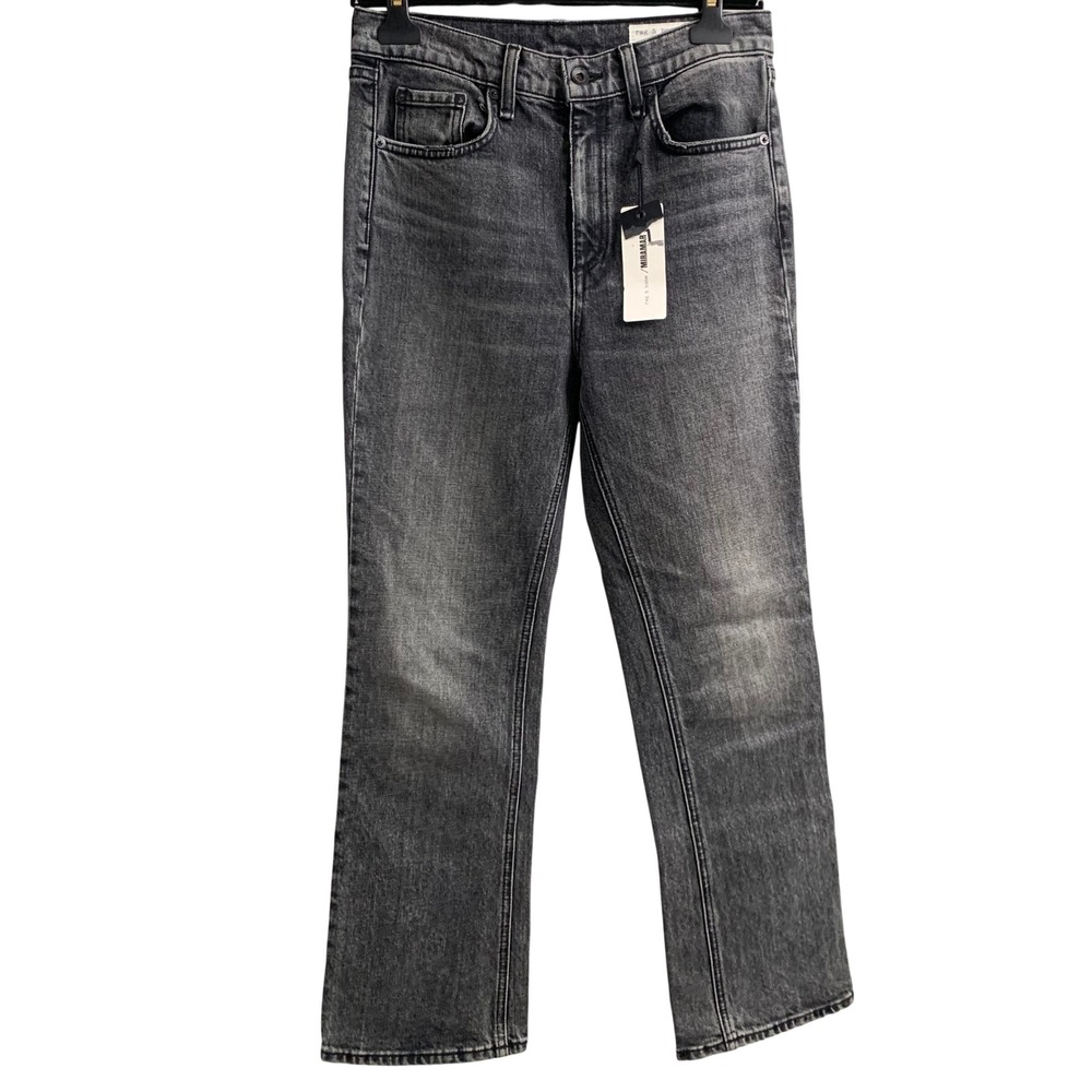 Rag & Bone Miramar Terry High Rise Straight Leg Pants Von Grey W2015I447VON 27
